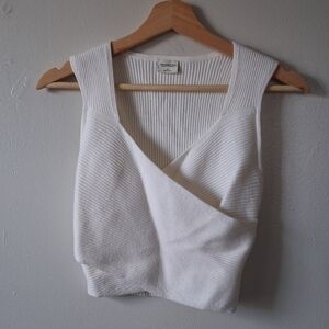 Abercrombie & Fitch White Wrap Over Tanktop